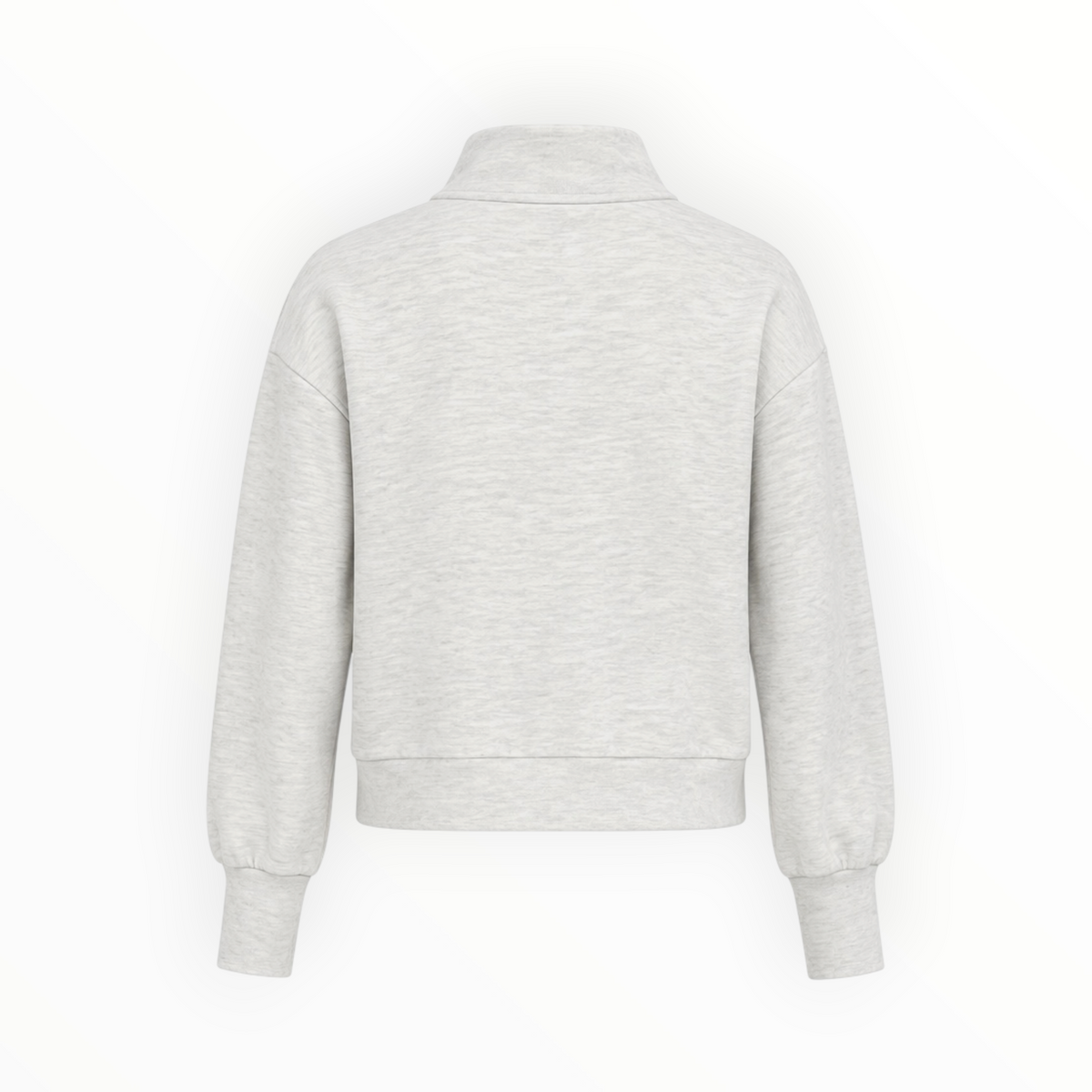Heathered Quarter-Zip Pullover size S