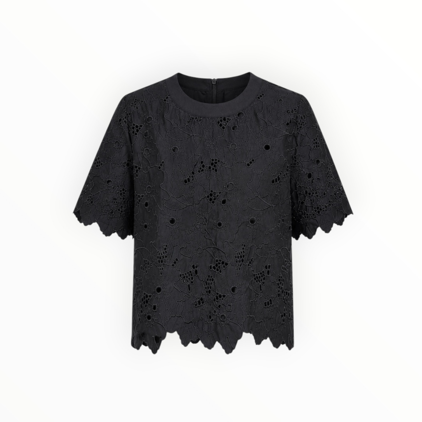Floral Eyelet Top size L