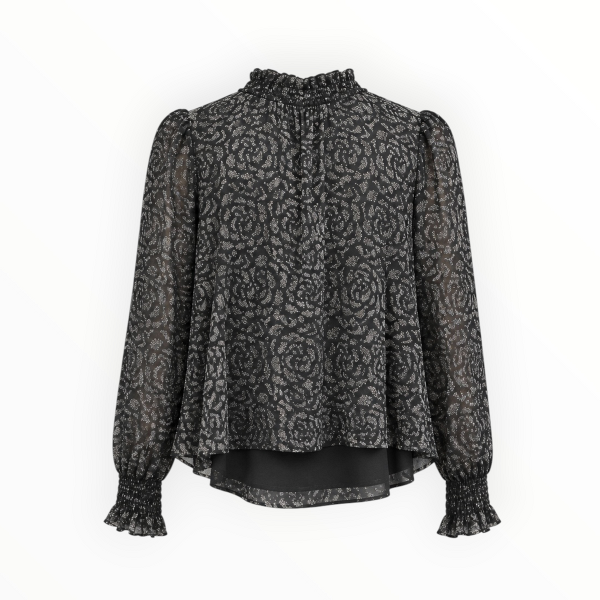 Metallic Floral Blouse size L