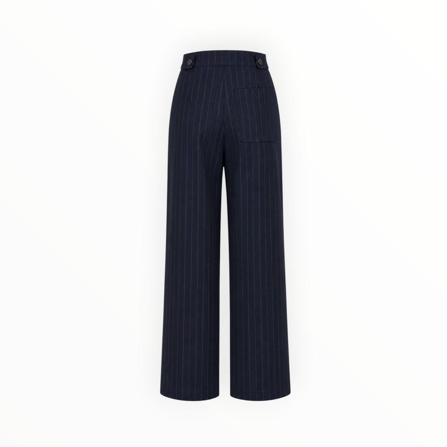 Pinstripe Wide-Leg Trousers size 4