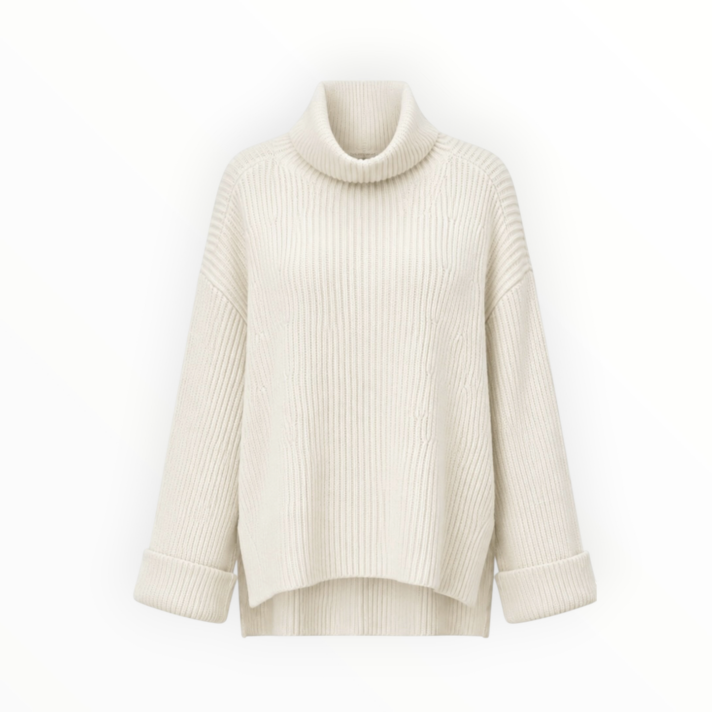 Chunky Knit Mock Neck Sweater size L