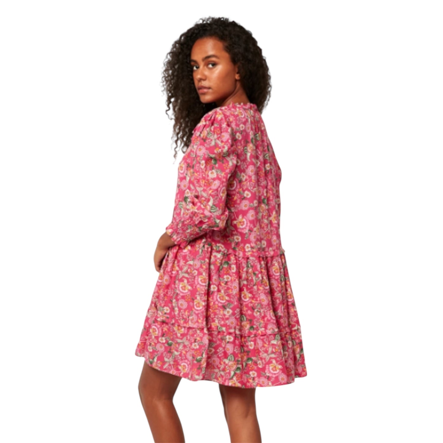 Pink Floral Dress Size L