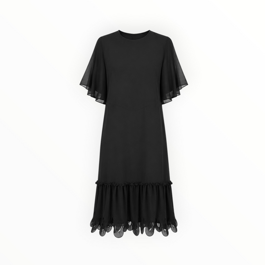 Chiffon Flutter Hem Dress size 44