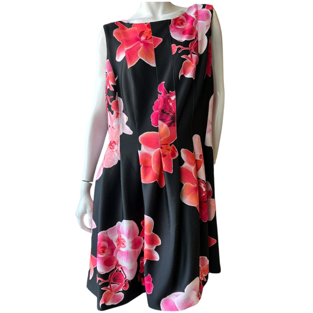 Sleeves Floral Dress Size 18