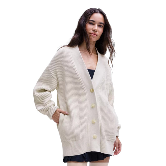 Knit Button-Front Cardigan Size Small