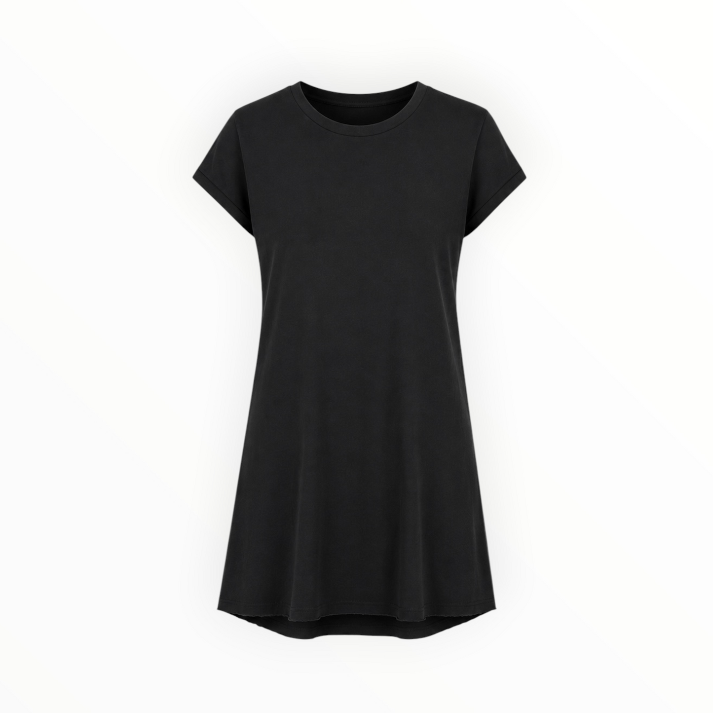 Raw-Hem T-Shirt Dress size S