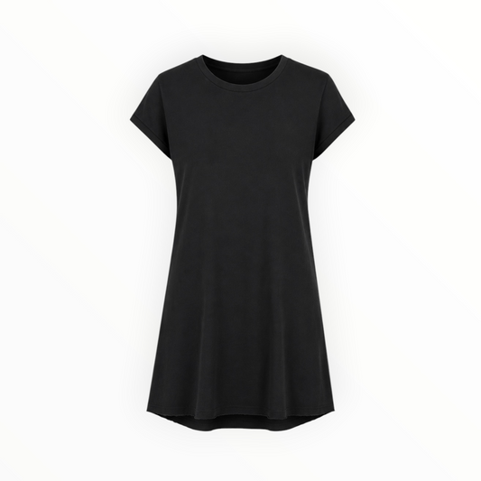 Raw-Hem T-Shirt Dress size S