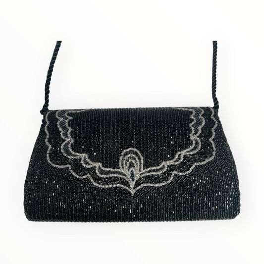 Beaded Clutch with Rope Strap