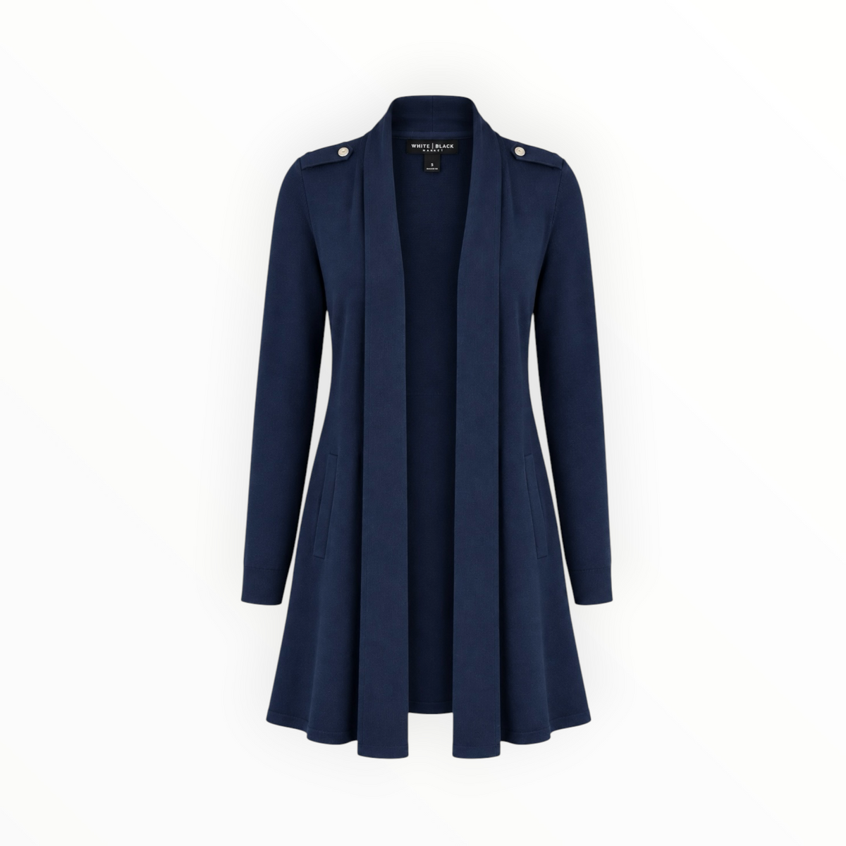 Long Open-Front Cardigan size S