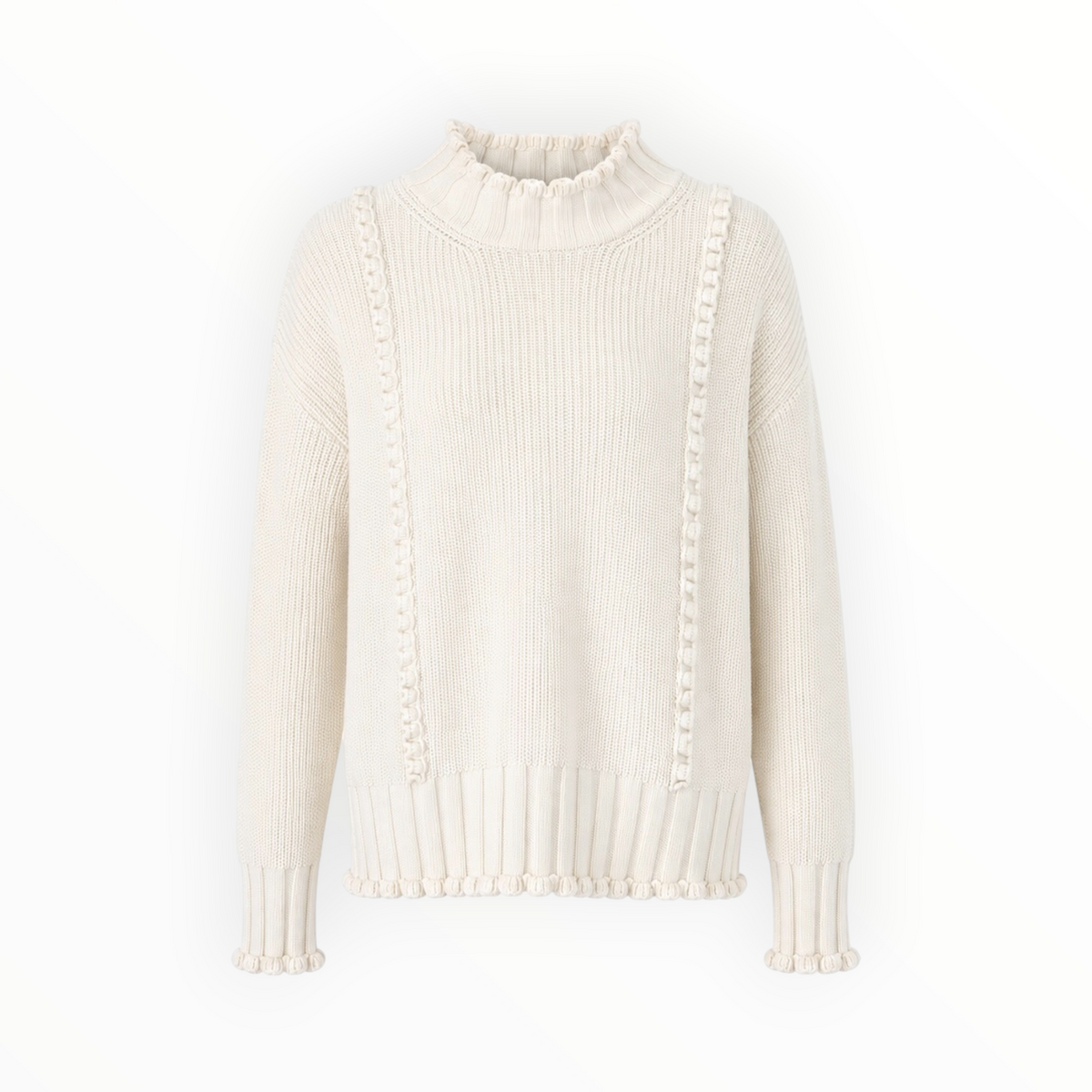 Mock Neck Knit Sweater size S