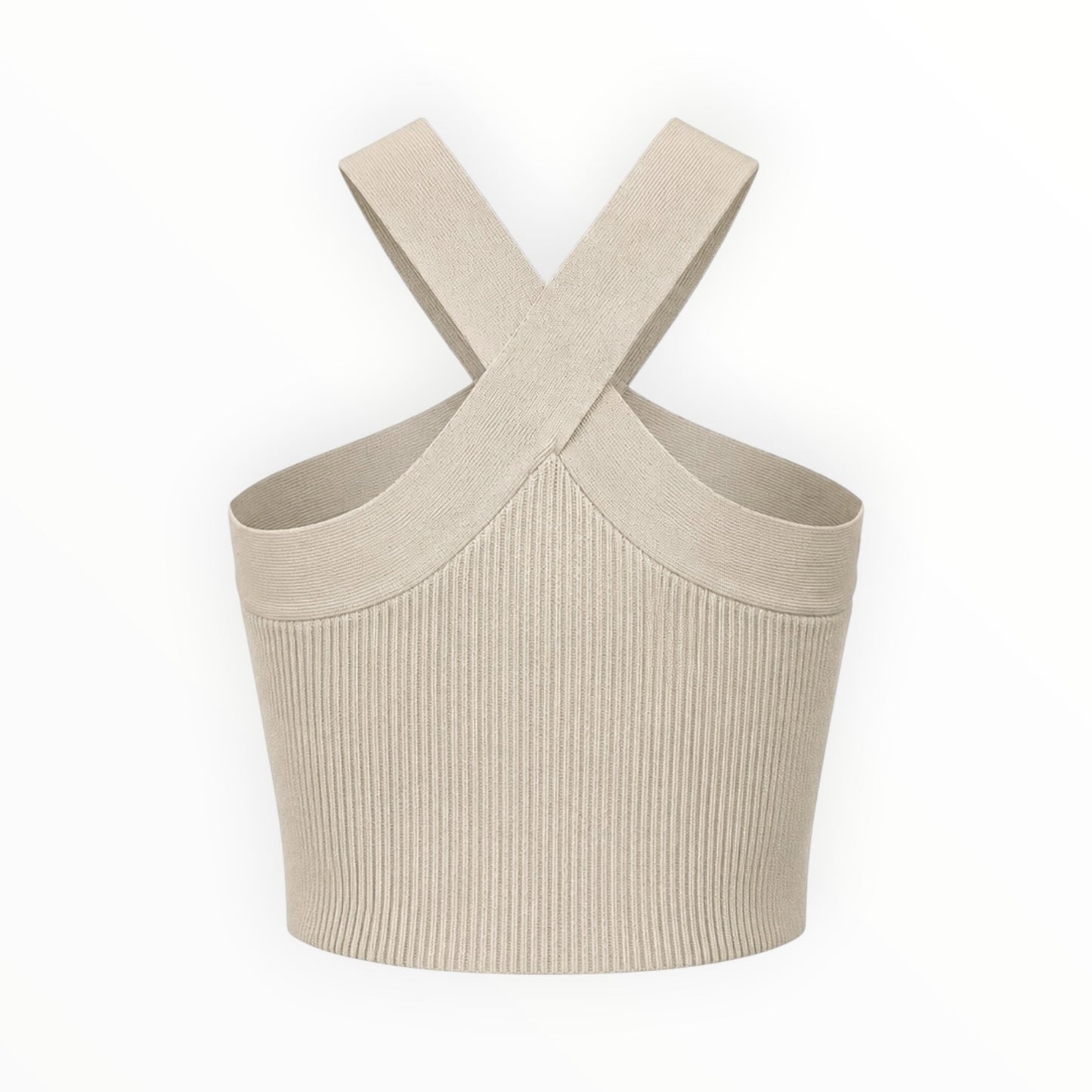 Sculpt Knit Cross Crop size M NEW WITH TAGS
