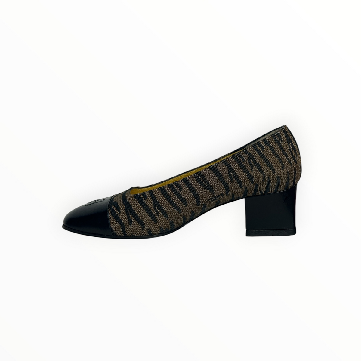 Zucca Print Block Heel Pumps size 36.5