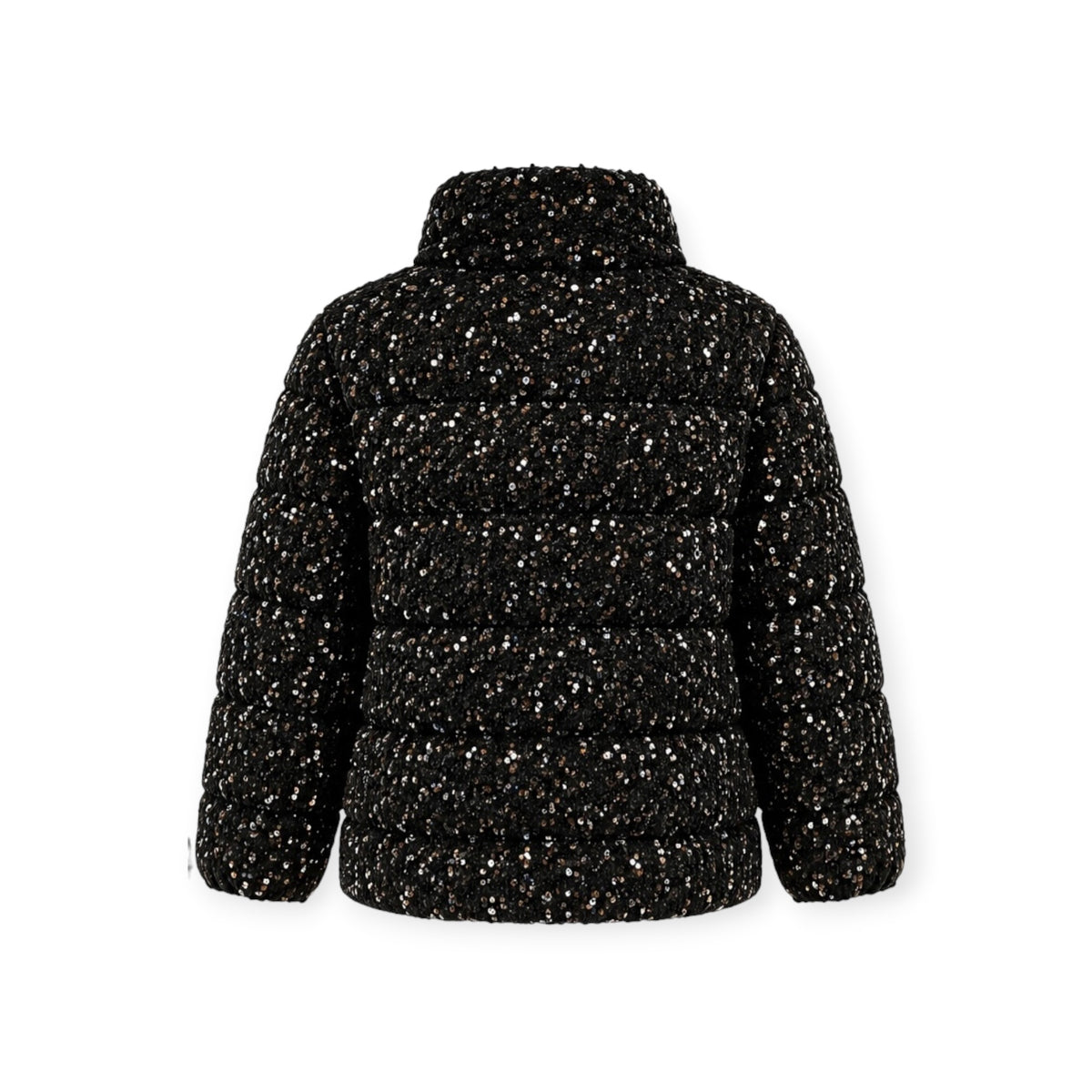 Donna Karan Sequin Quilted Puffer Jacket size XL