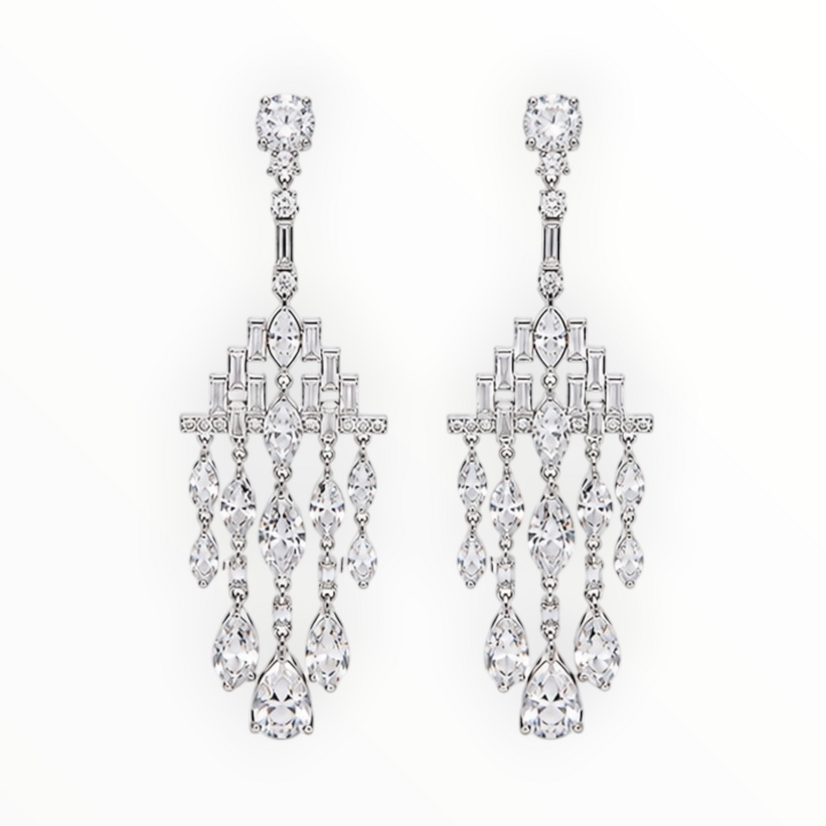 Crystal Chandelier Drop Earrings