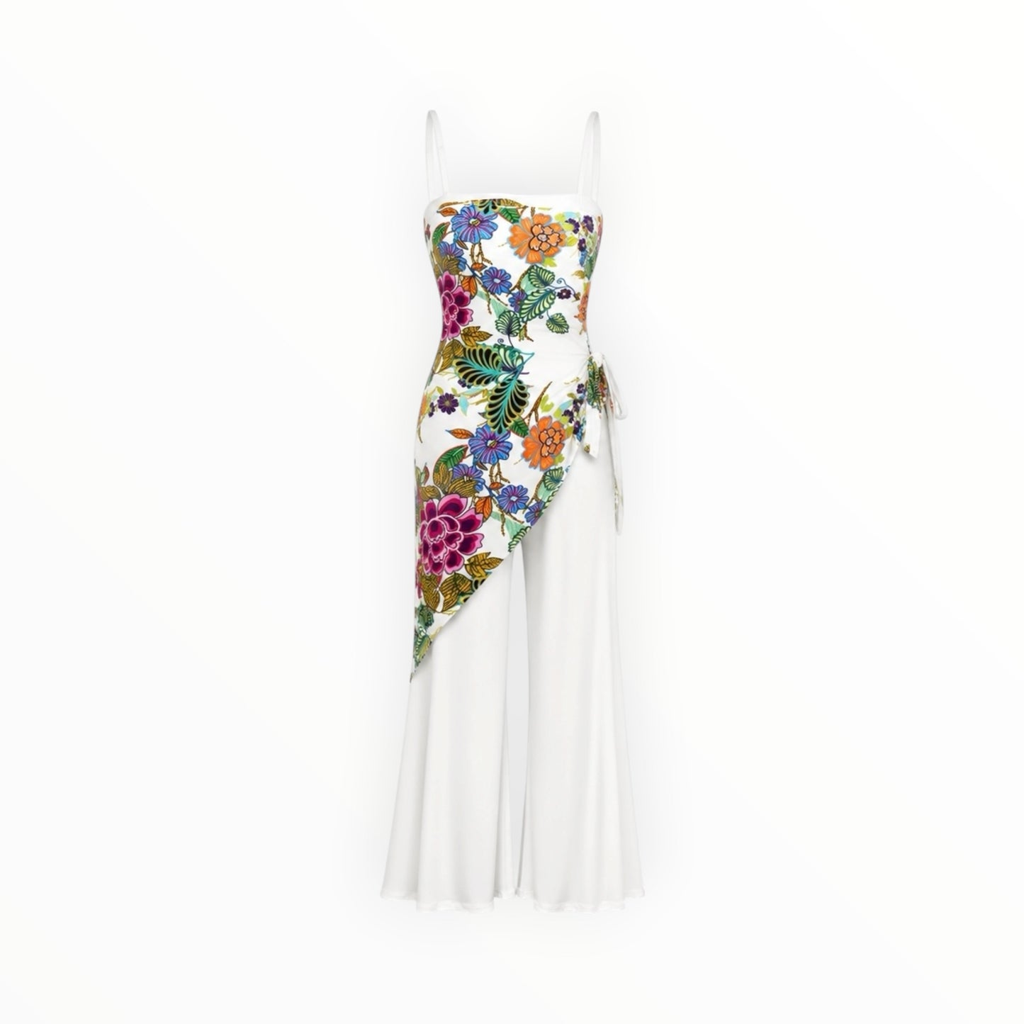 Floral Flare Jumpsuit size 4