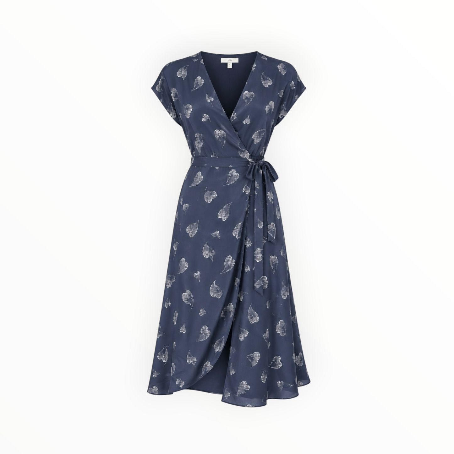 Printed Tie-Waist Wrap Dress size M