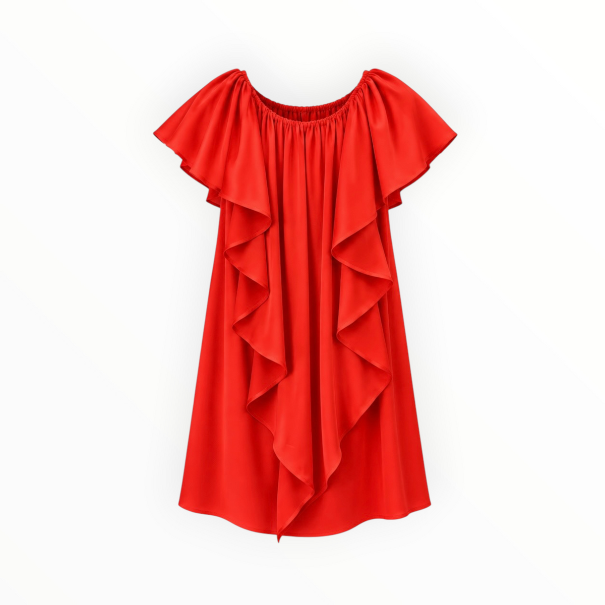 Off-Shoulder Ruffle Mini Dress size M
