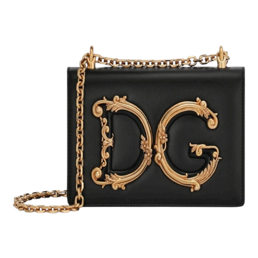 Nappa leather DG Girls shoulder bag