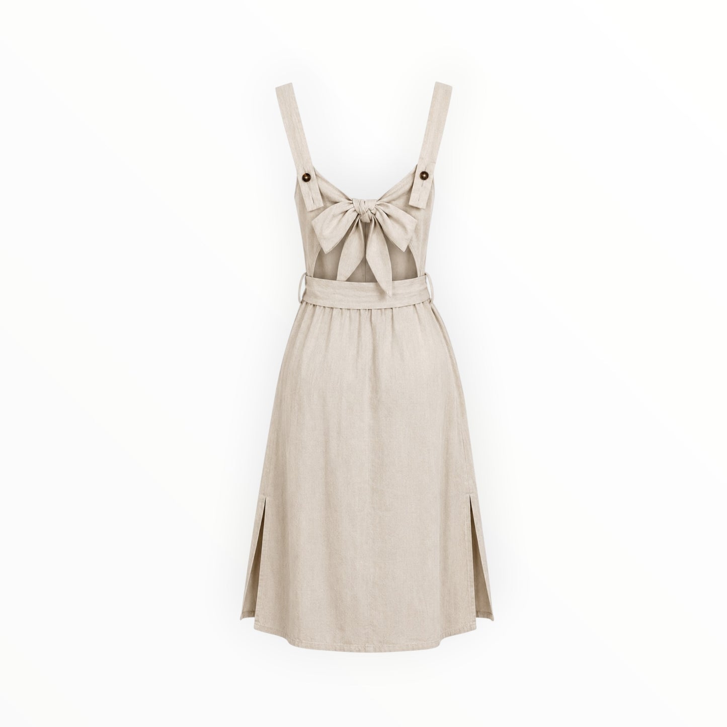 Open Bow Back Belted Dress size XS