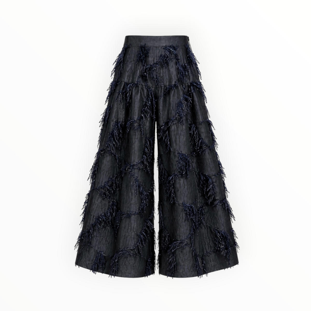 Textured Wide-Leg Pants size M