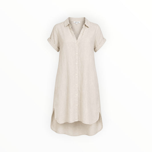 Linen Shirt Dress size 3(L)