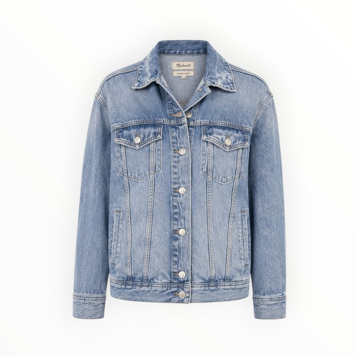 Oversized Denim Trucker Jacket size L