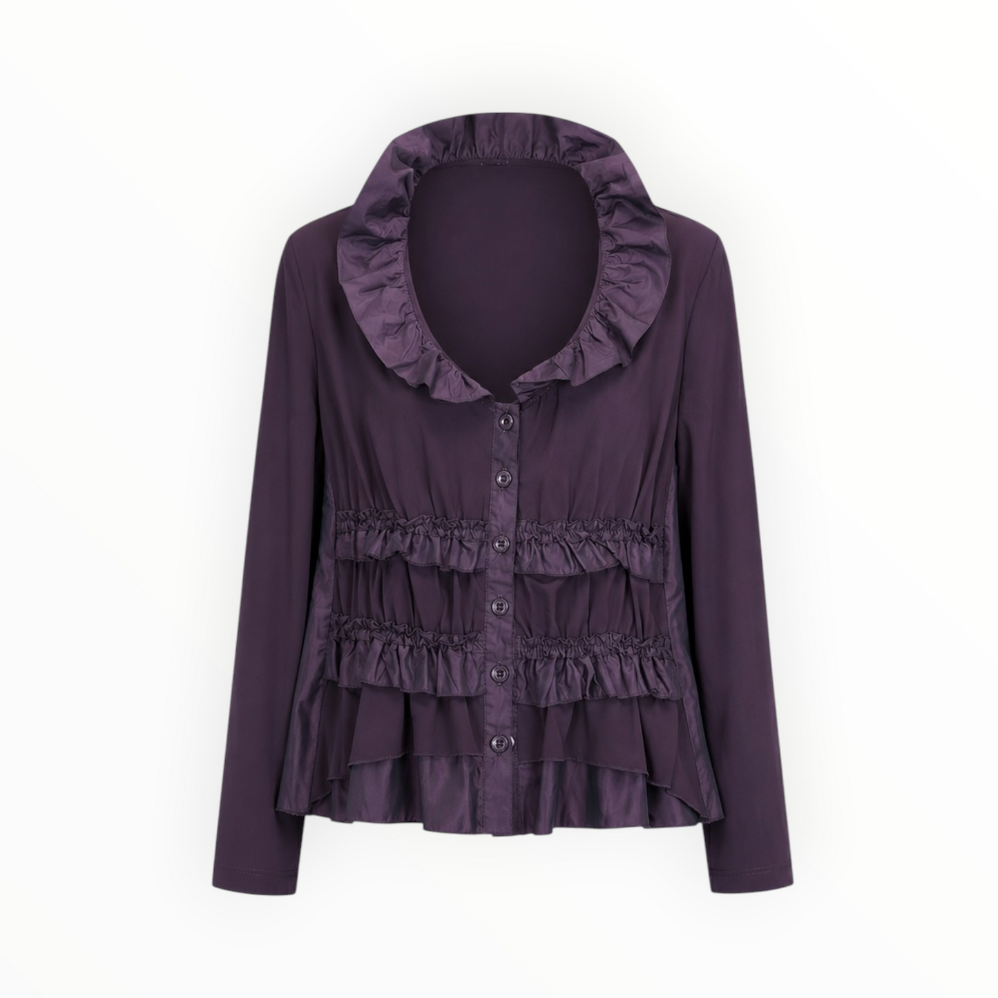 Ruffle Trim Tiered Blouse size 3