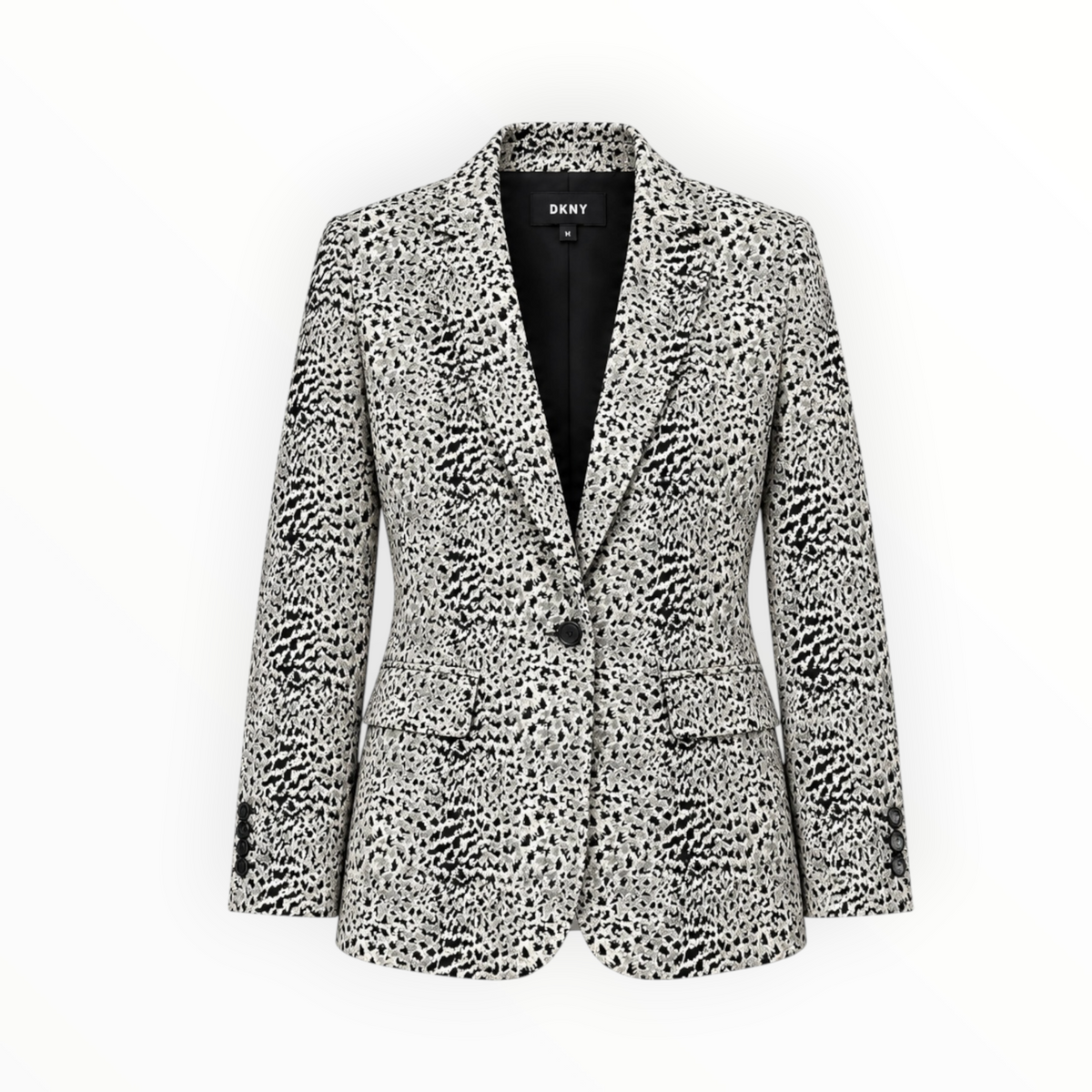 Animal Print Single-Breasted Blazer size 12