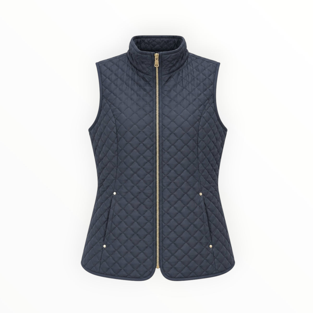 Quilted Zip-Up Vest size L