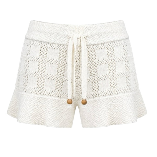 Crochet Check Ruffle Shorts size 2