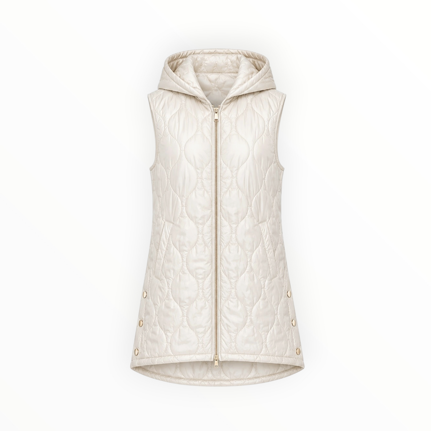 Quilted Hooded Longline Vest size XXL