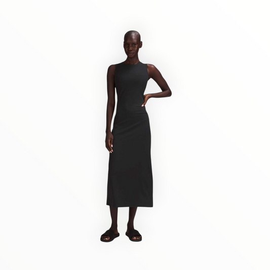 All Aligned Ribbed Midi Dress size 4