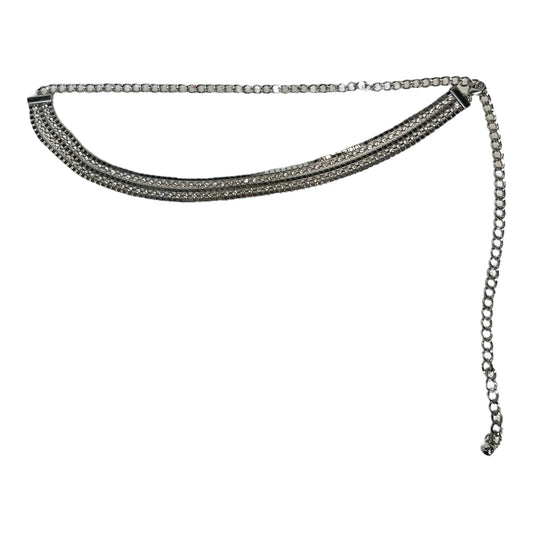 Silver Tennis chain belt sz xs/s