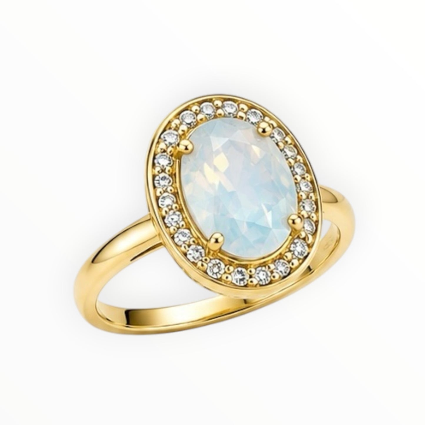 Opaline Halo Ring size 9