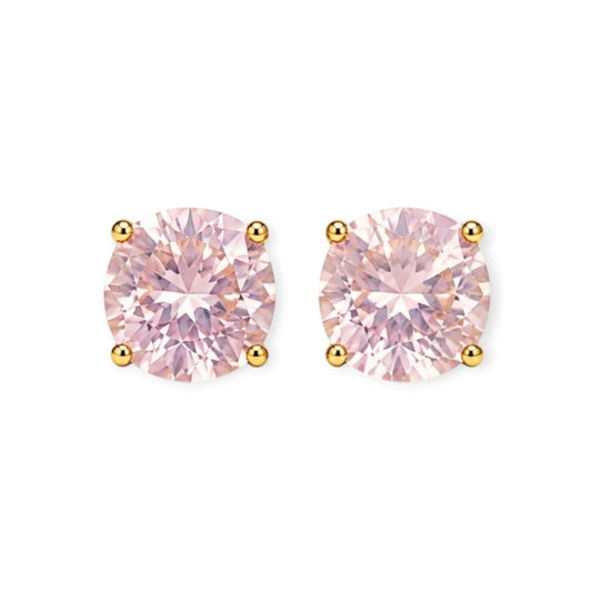 Pink Round Studs