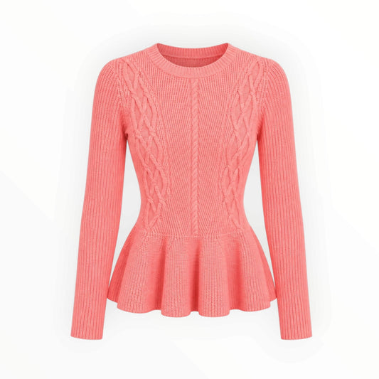 Cable Knit Peplum Sweater size 0