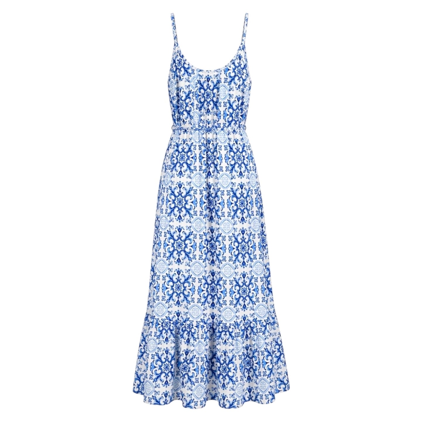 Tile Print Maxi Dress size XL