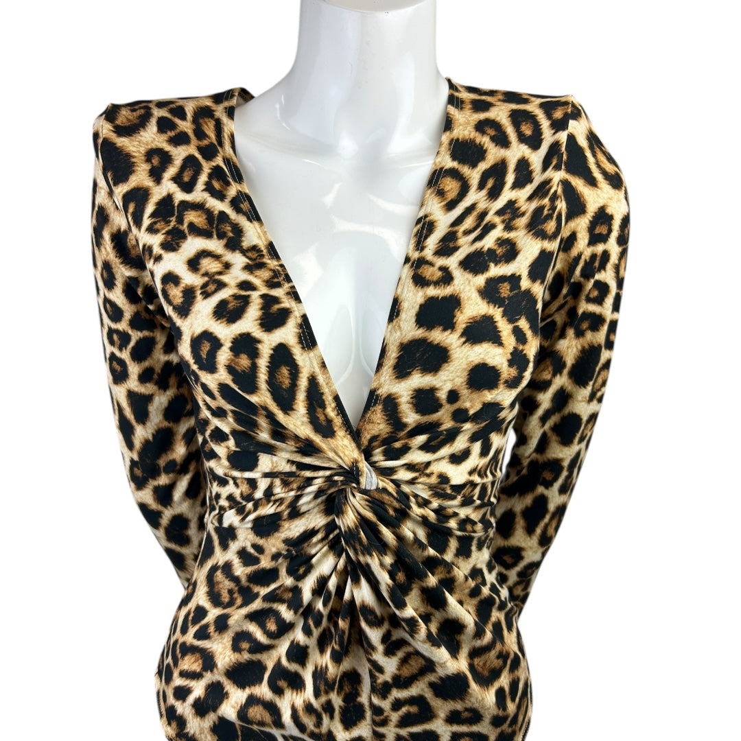 Leopard Print Bodysuit Size Large