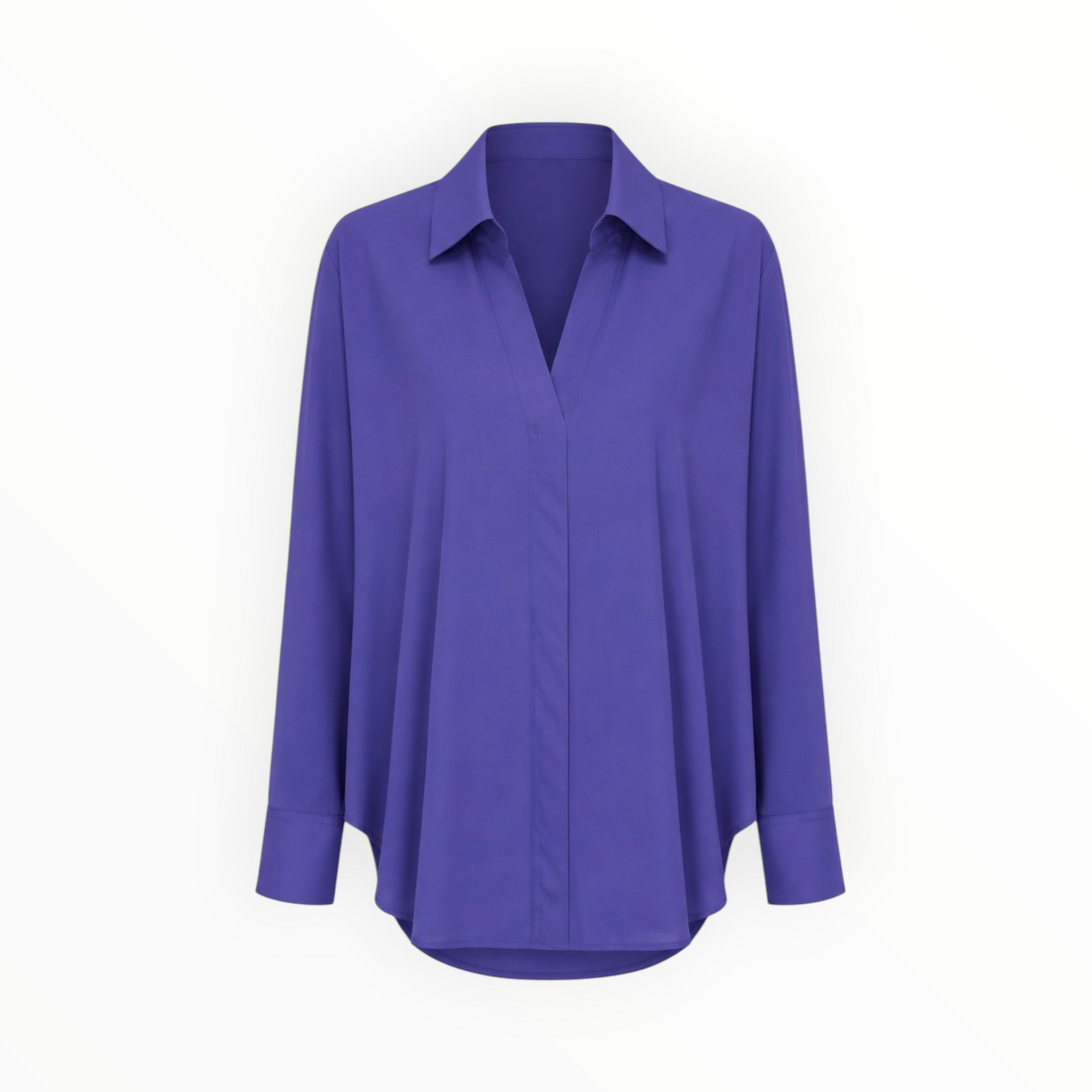 Relaxed Collar Tunic Blouse size 48