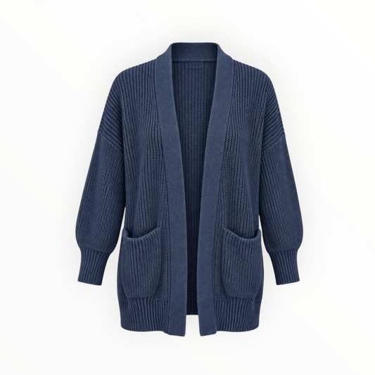 Ribbed Knit Open Front Cardigan size XS