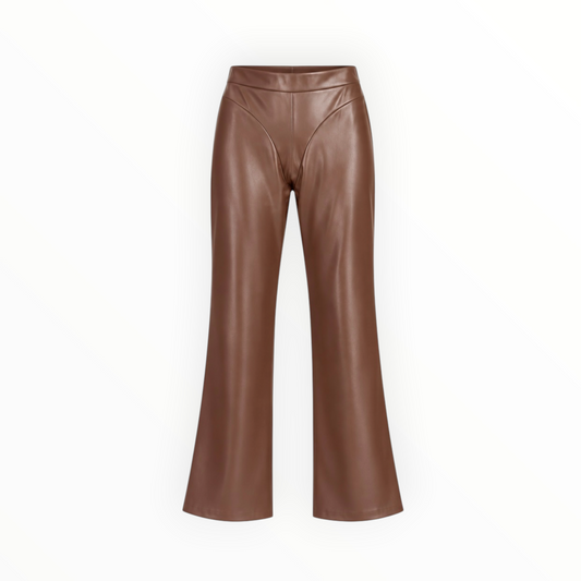 Faux Leather Bootcut Pants size S