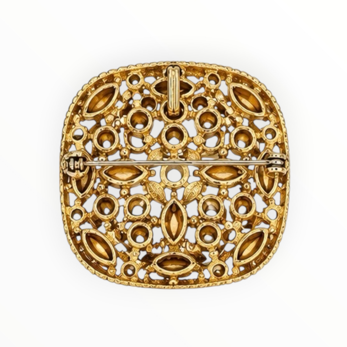 Emerald Rhinestone Brooch/Pendant