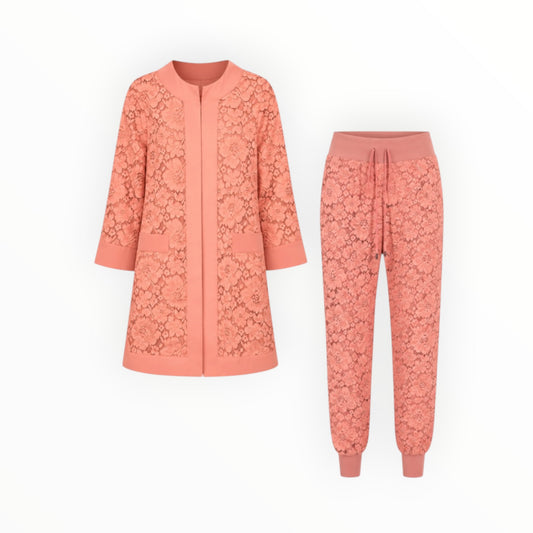 Floral Lace Lounge Set size 42