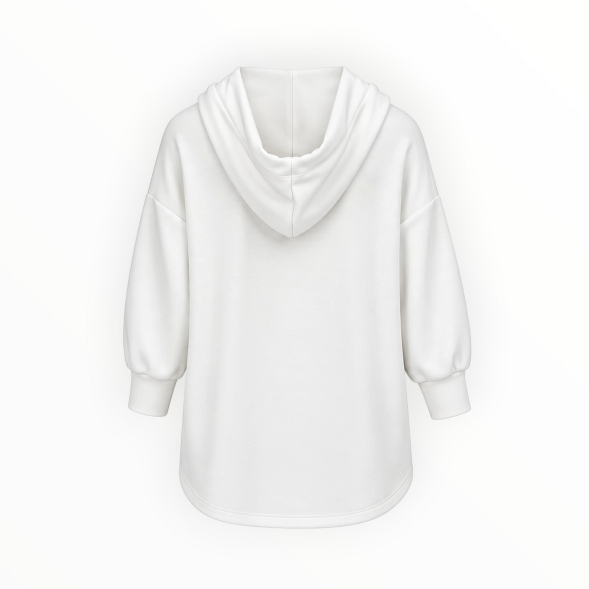 V-Neck Hooded Longline Sweatshirt size S