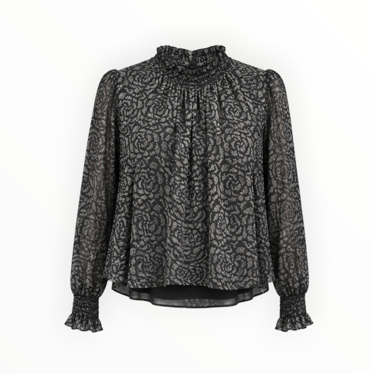 Metallic Floral Blouse size L