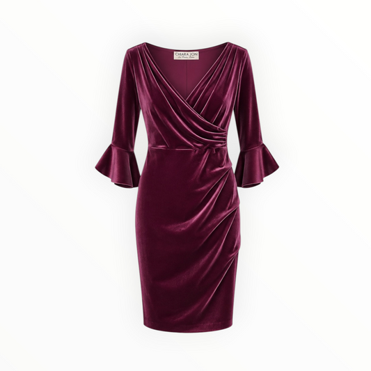 Velvet Flare Sleeve Dress size 50