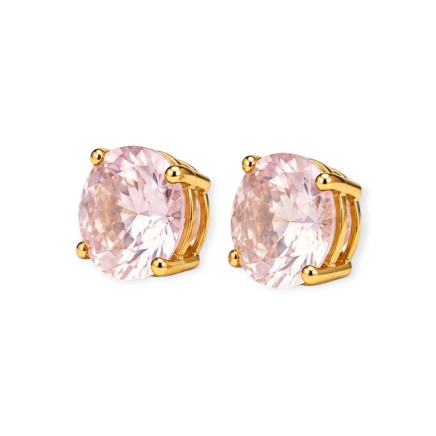 Pink Round Studs