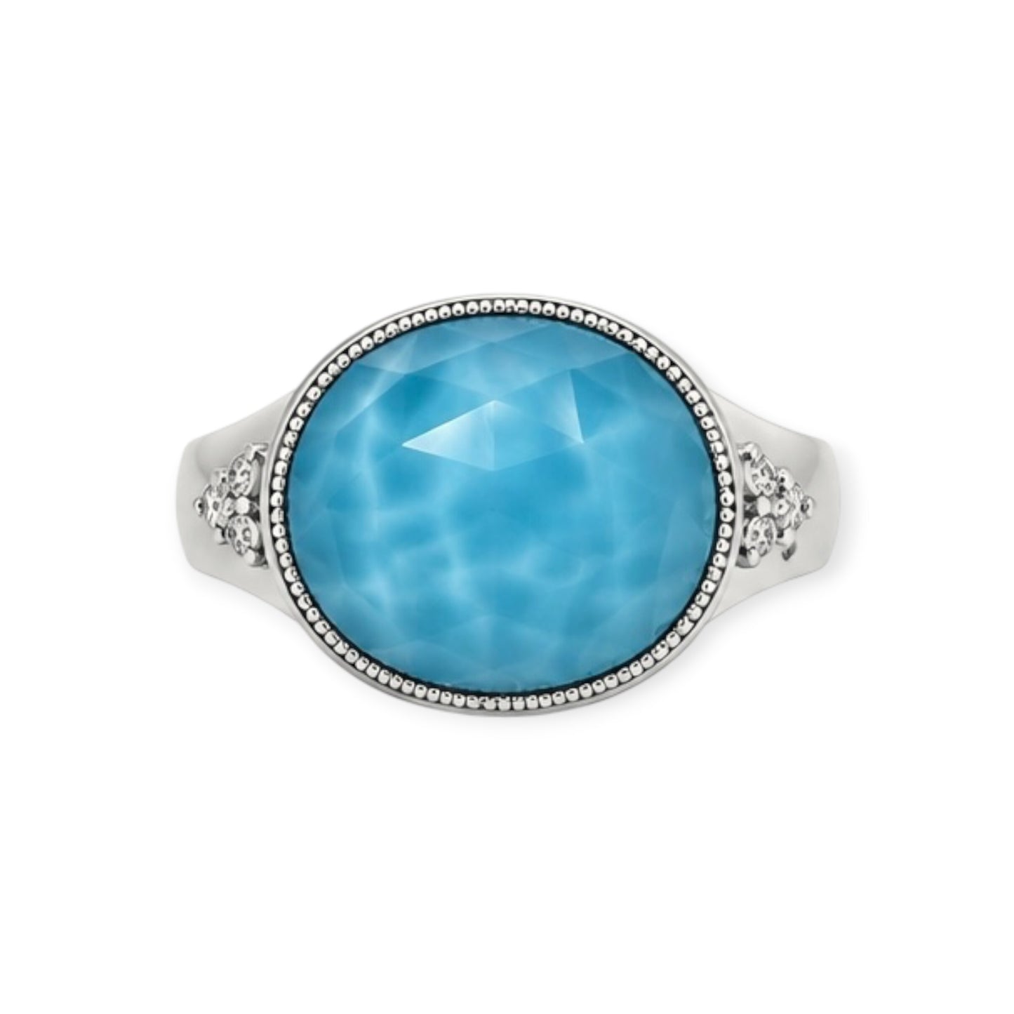 Oval Sterling Silver Ring size 6.5