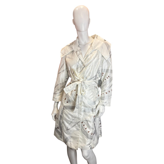 Painted Design Trench Coat size XL