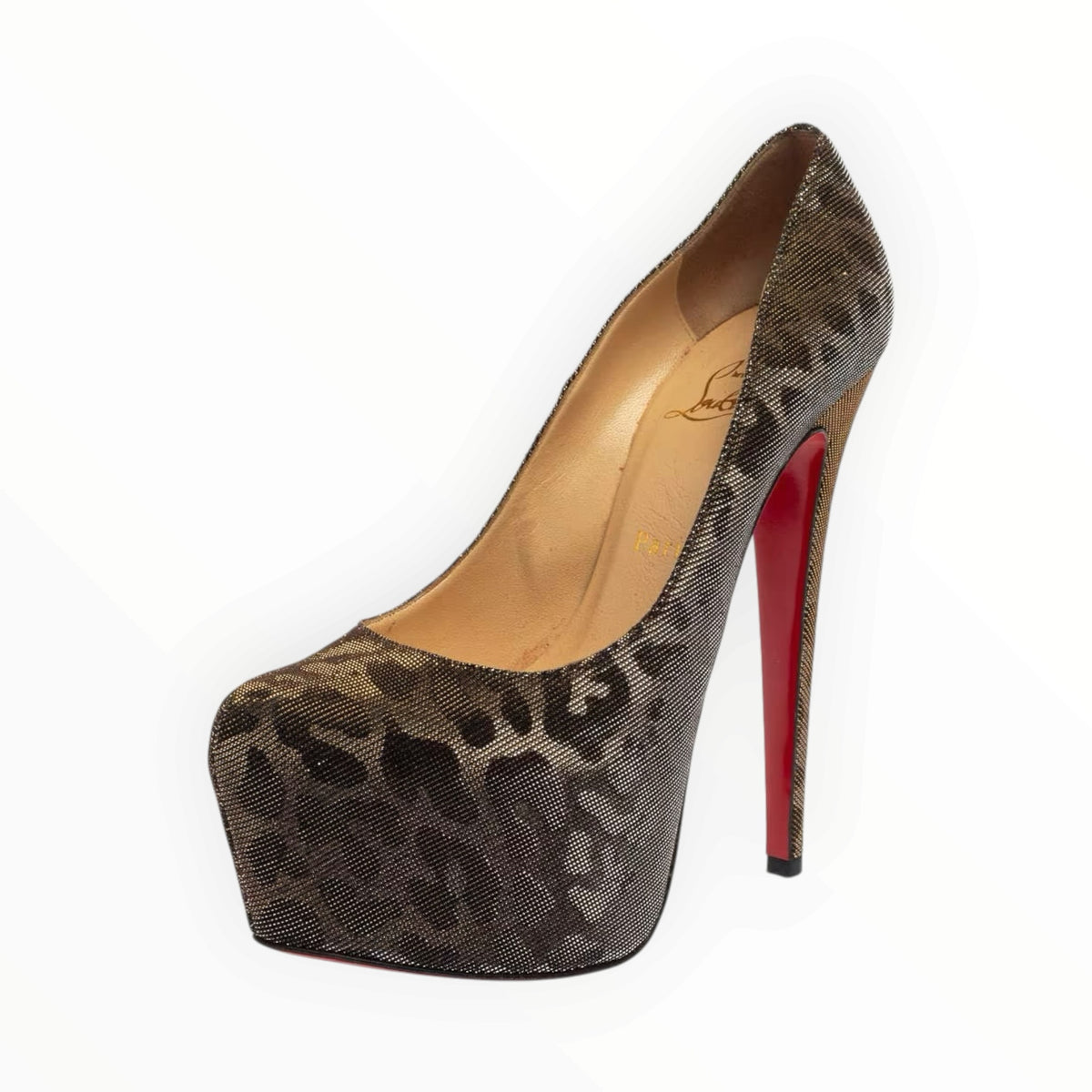 Metallic Fabric Daffodile Pumps Size 39